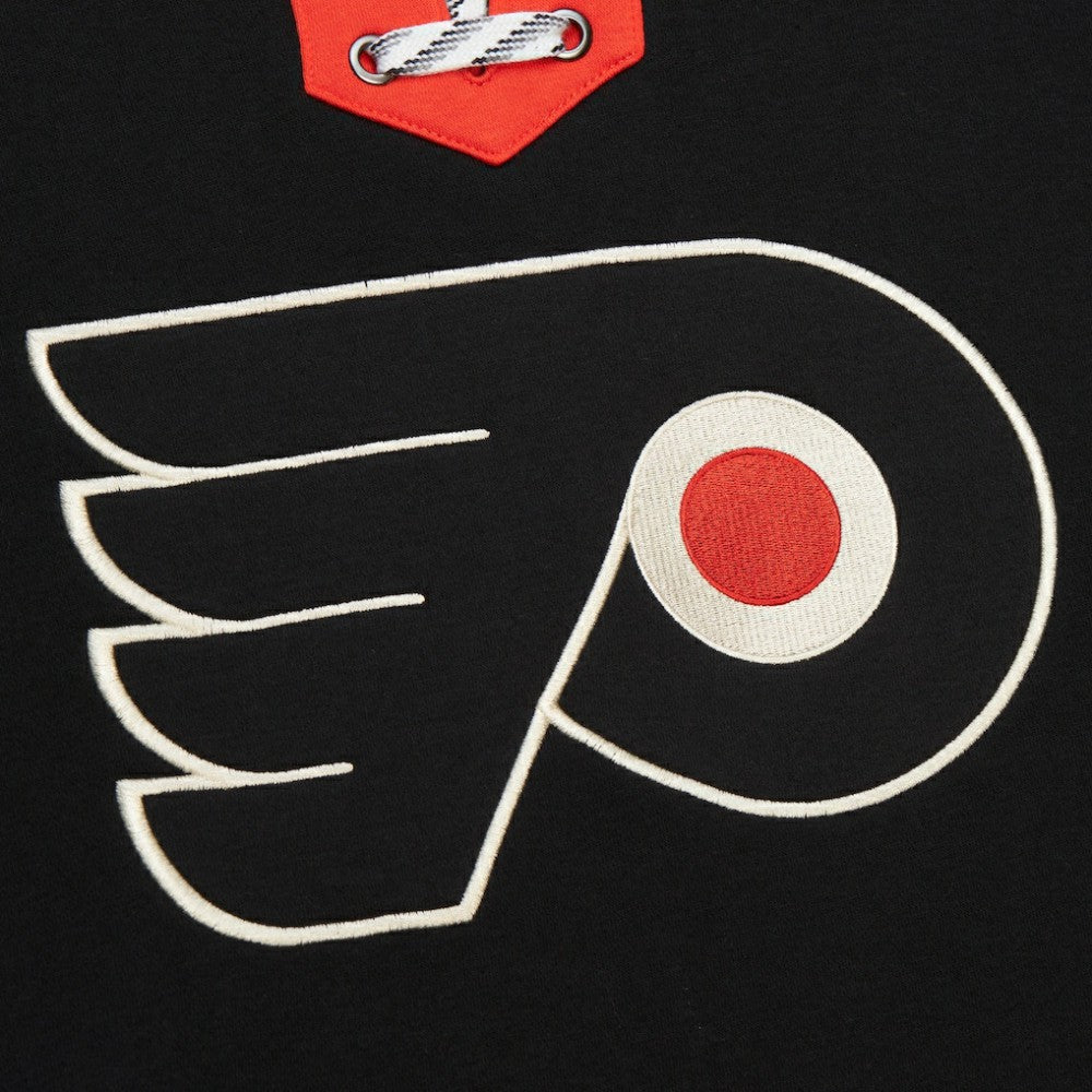 Philadelphia Flyers Heritage Lace-Up Pullover Sweatshirt Black