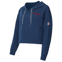 USWNT Concepts Sport Women's Elevation Tri-Blend Long Sleeve Pullover Hoodie - Navy on sale