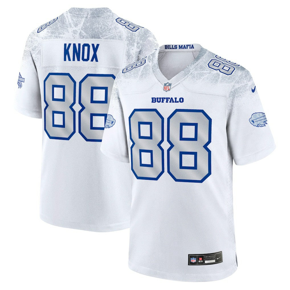 Dawson Knox Buffalo Bills 2025 Rivalries Collection Game Jersey - White | Nike for sale