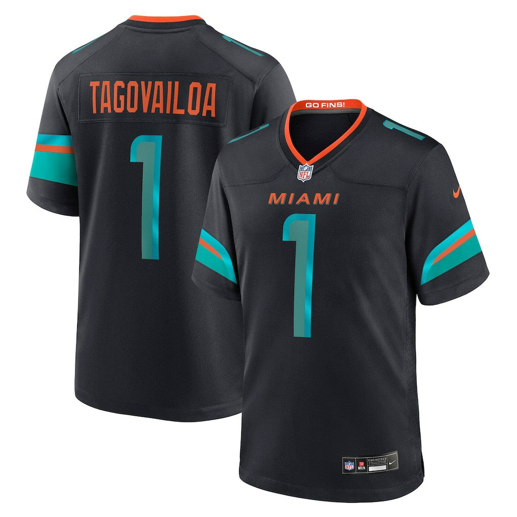 Tua Tagovailoa Miami Dolphins 2025 Rivalries Collection Game Jersey - Pitch Blue | Nike discount
