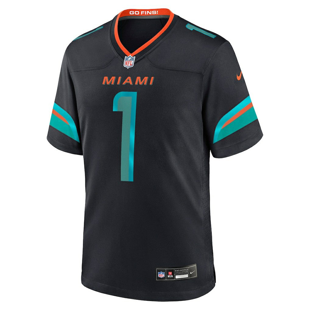 Tua Tagovailoa Miami Dolphins 2025 Rivalries Collection Game Jersey - Pitch Blue | Nike discount