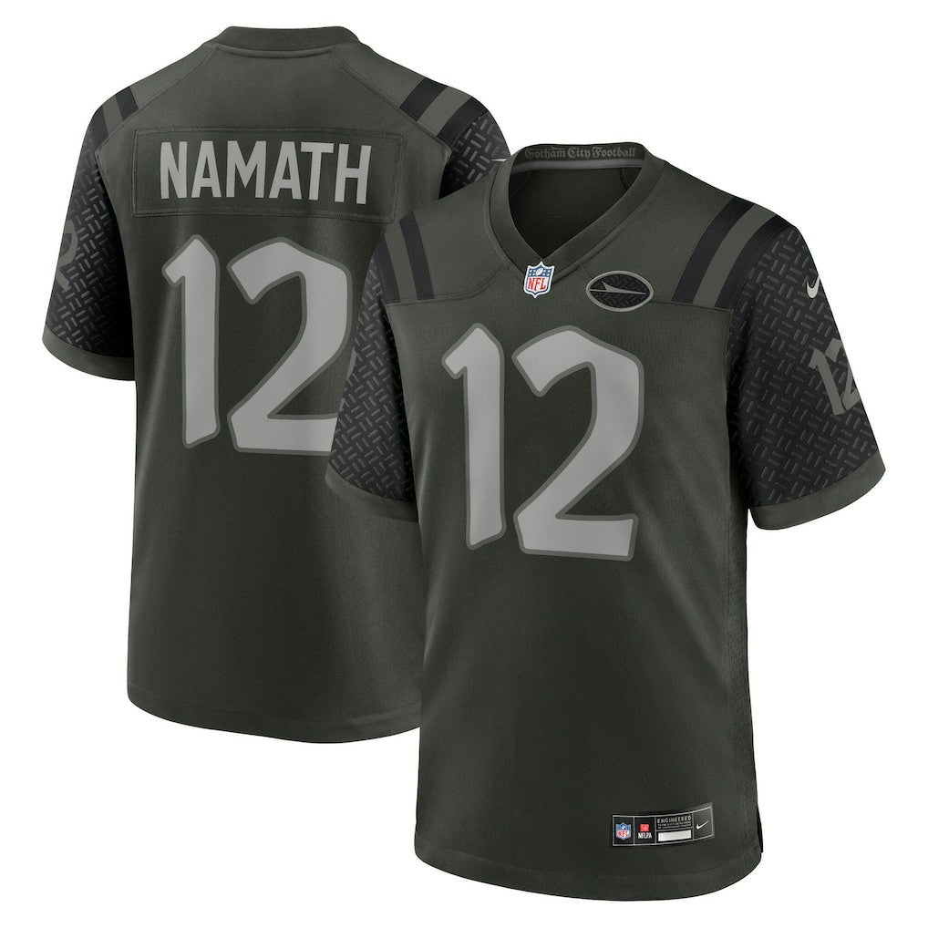 Joe Namath New York Jets 2025 Rivalries Collection Retired Player Game Jersey - Gotham Green | Nike discount