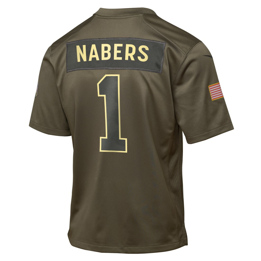 Malik Nabers New York Giants Youth 2025 Salute to Service Game Jersey - Olive | Nike on sale