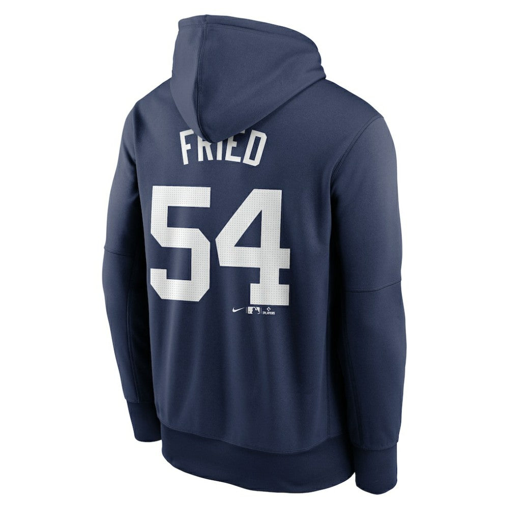 Max Fried New York Yankees Name & Number Pullover Hoodie - Navy | Nike