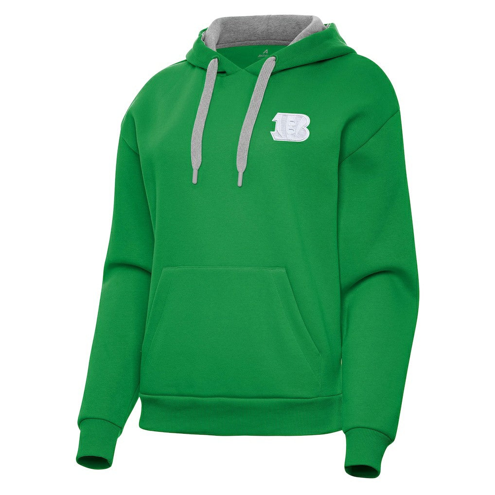 Cincinnati Bengals Antigua Women's St. Patrick's Day Victory Pullover Hoodie - Kelly Green sale