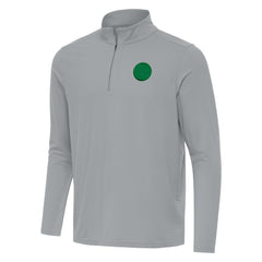 Pittsburgh Steelers Antigua St Patrick Day Intent Quarter-Zip Pullover Top - Gray for sale