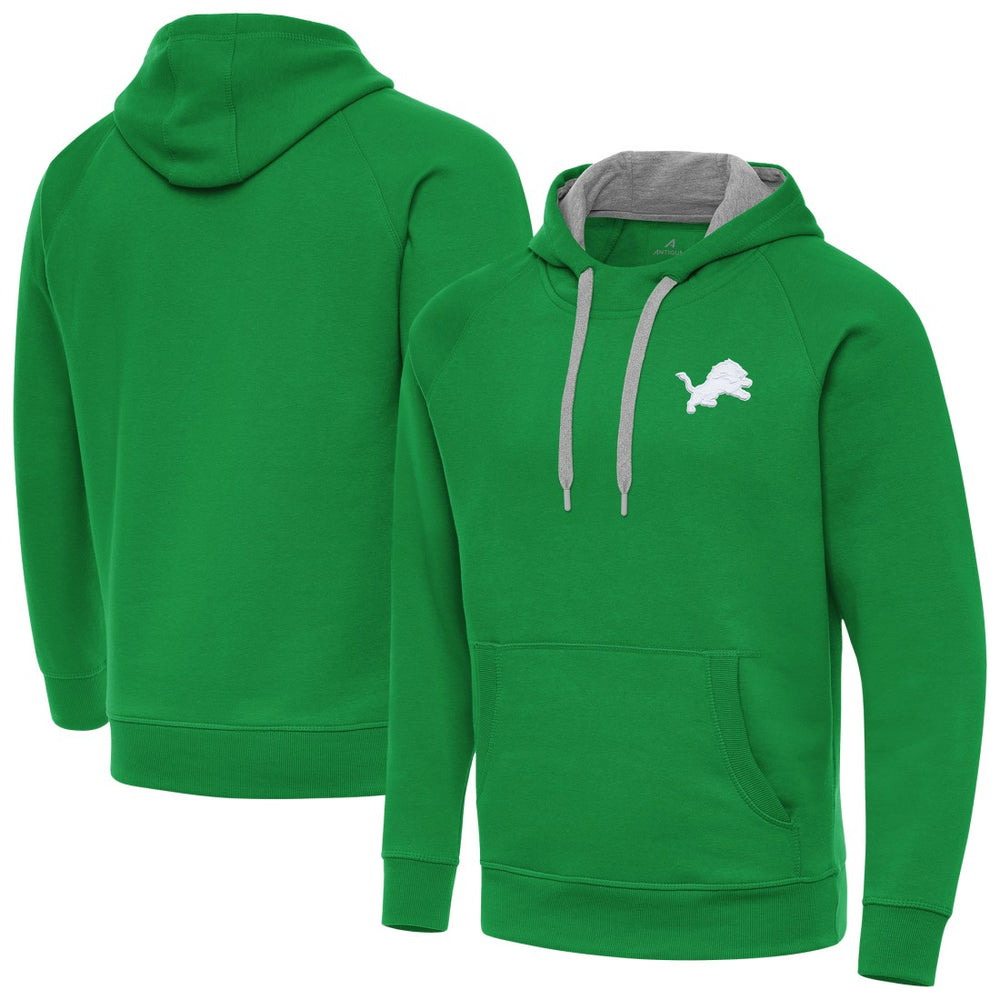 Detroit Lions Antigua St. Patrick's Day Victory Pullover Hoodie - Kelly Green online