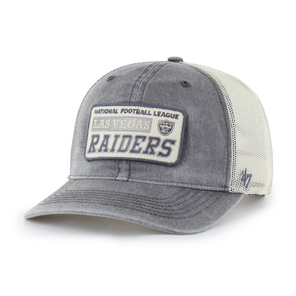 Las Vegas Raiders '47 Canteen Relaxed Trucker Adjustable Hat - Charcoal online
