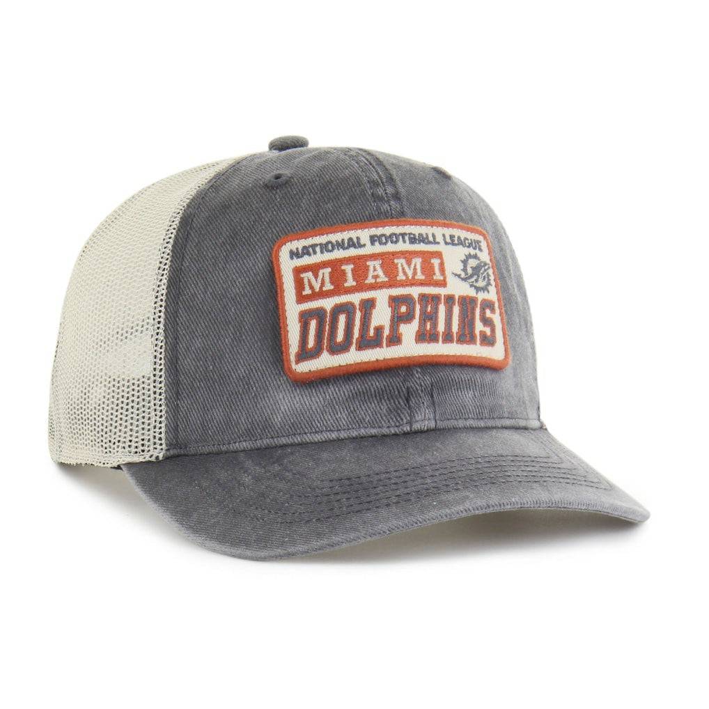Miami Dolphins '47 Canteen Relaxed Trucker Adjustable Hat - Charcoal cheap