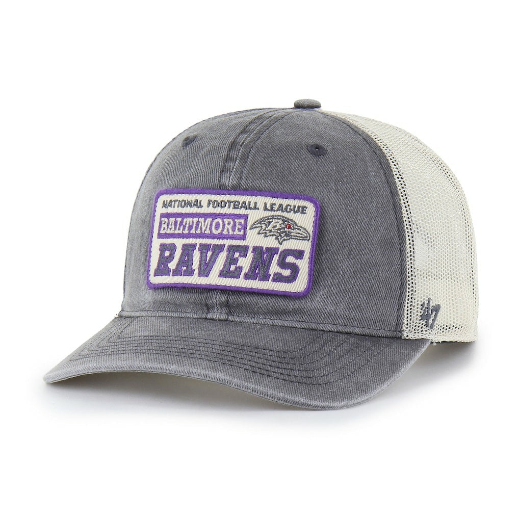 Baltimore Ravens '47 Canteen Relaxed Trucker Adjustable Hat - Charcoal cheap