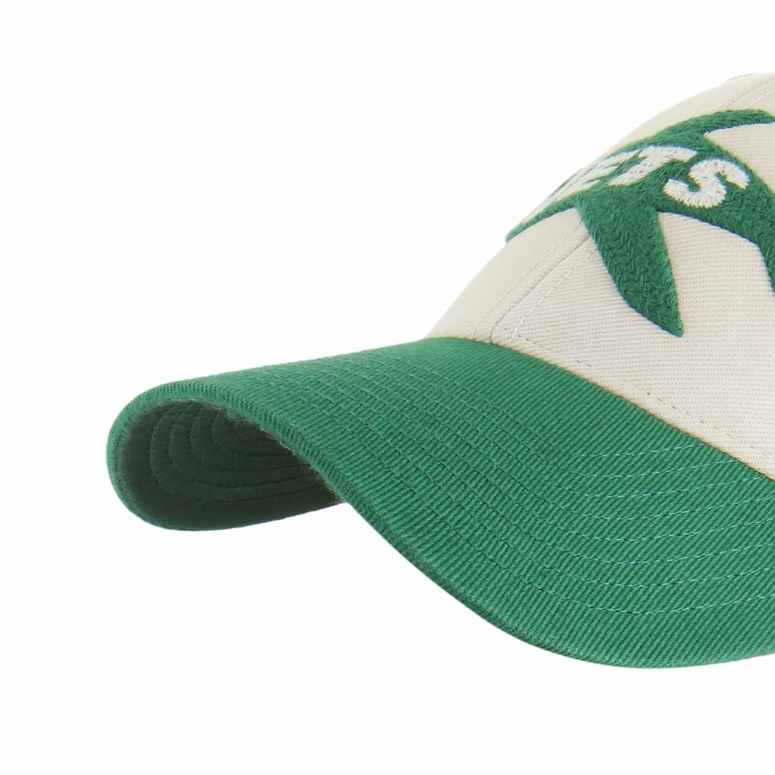 New York Jets '47 Fairfield MVP Throwback Adjustable Hat - Cream/Kelly Green online