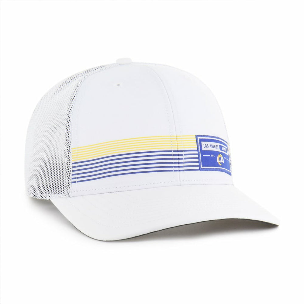 Los Angeles Rams '47 Rangefinder Trucker Adjustable Hat - White for sale