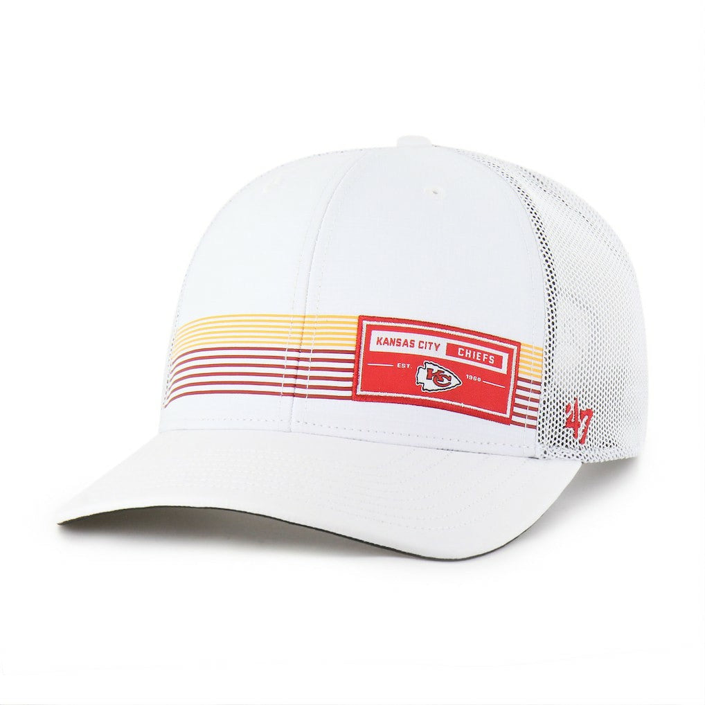 Kansas City Chiefs '47 Rangefinder Trucker Adjustable Hat - White for sale