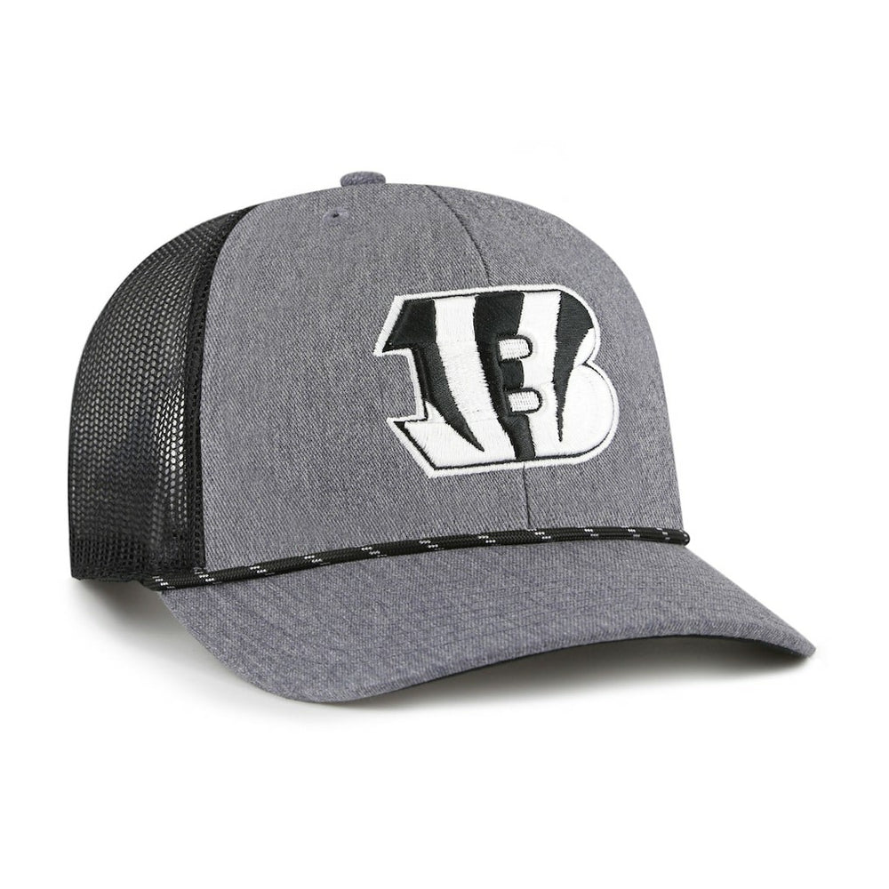 Cincinnati Bengals '47 Carbon Rope Trucker Adjustable Hat - Heather Charcoal online
