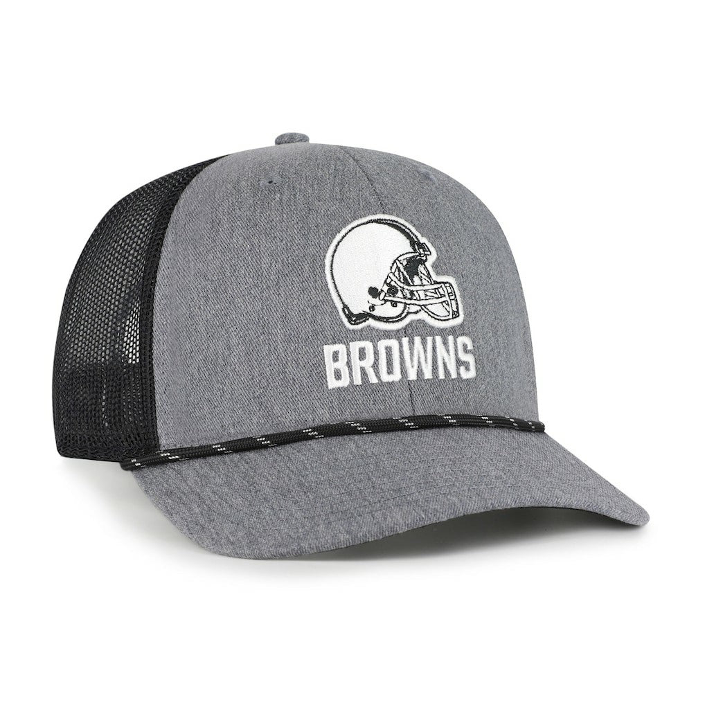 Cleveland Browns '47 Carbon Rope Trucker Adjustable Hat - Heather Charcoal outlet