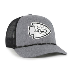 Kansas City Chiefs '47 Carbon Rope Trucker Adjustable Hat - Heather Charcoal discount