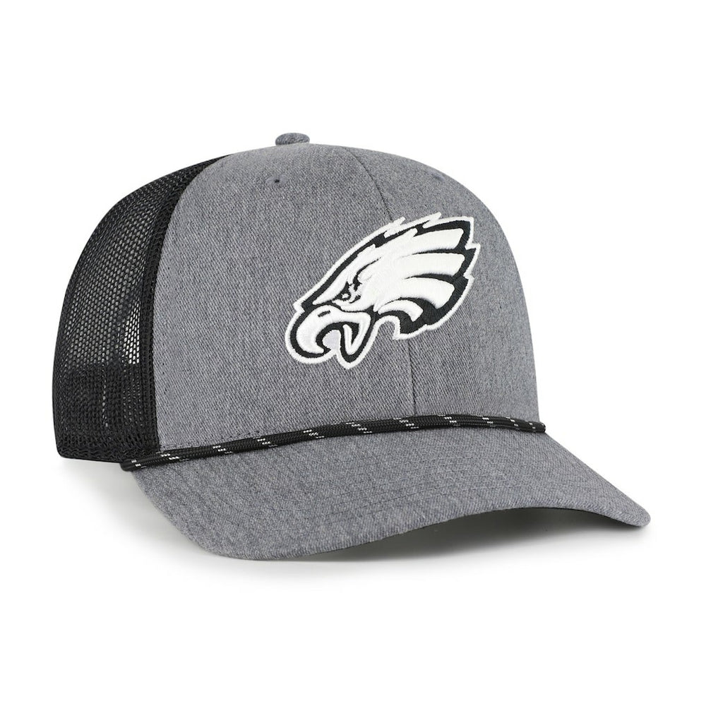 Philadelphia Eagles '47 Carbon Rope Trucker Adjustable Hat - Heather Charcoal discount