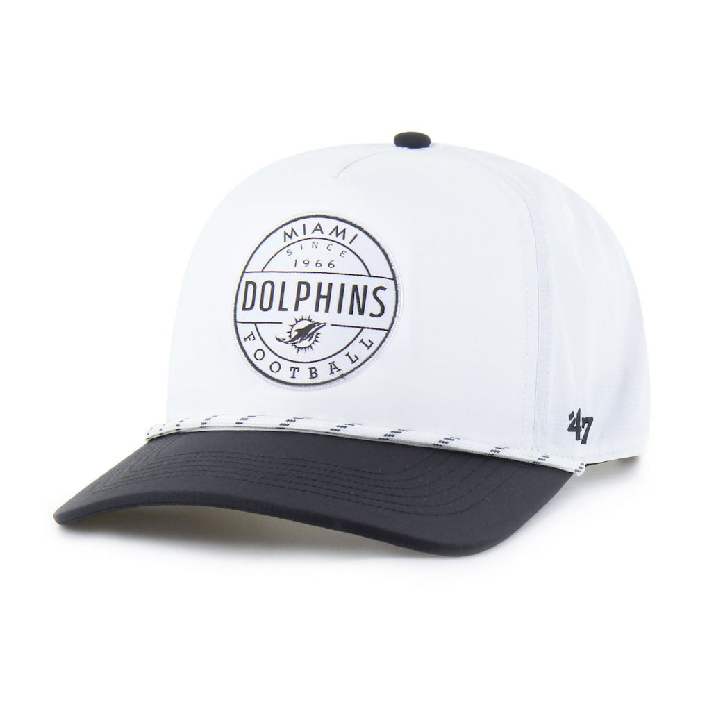 Miami Dolphins '47 Suburbia Hitch Two-Tone Adjustable Hat - White/Black on sale
