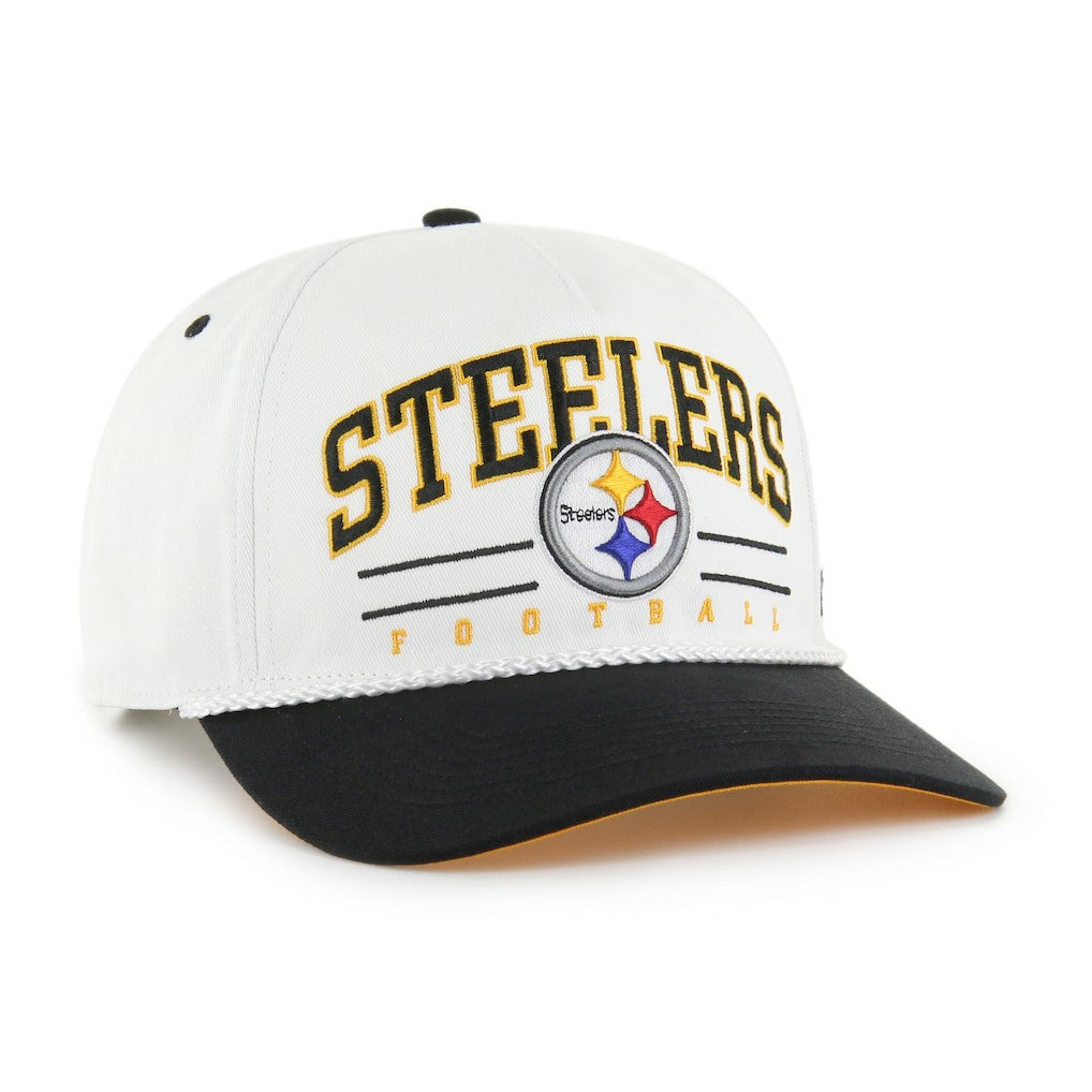 Pittsburgh Steelers '47 Roscoe Two-Toned Hitch Adjustable Hat - White/Black on sale