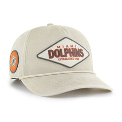 Miami Dolphins '47 Cairn Hitch Adjustable Hat - Khaki discount