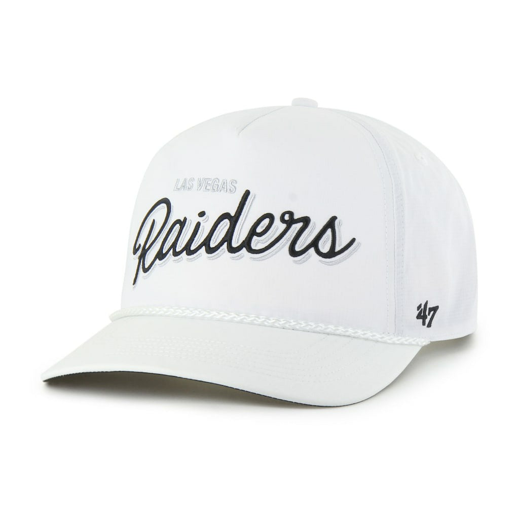 Las Vegas Raiders '47 Brrr Fairway Hitch Adjustable Hat - White for sale