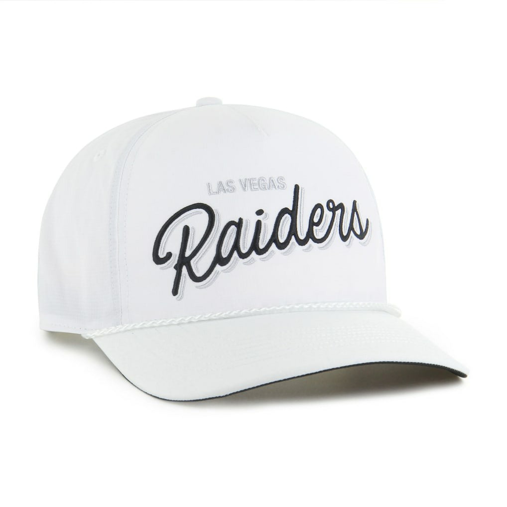 Las Vegas Raiders '47 Brrr Fairway Hitch Adjustable Hat - White for sale