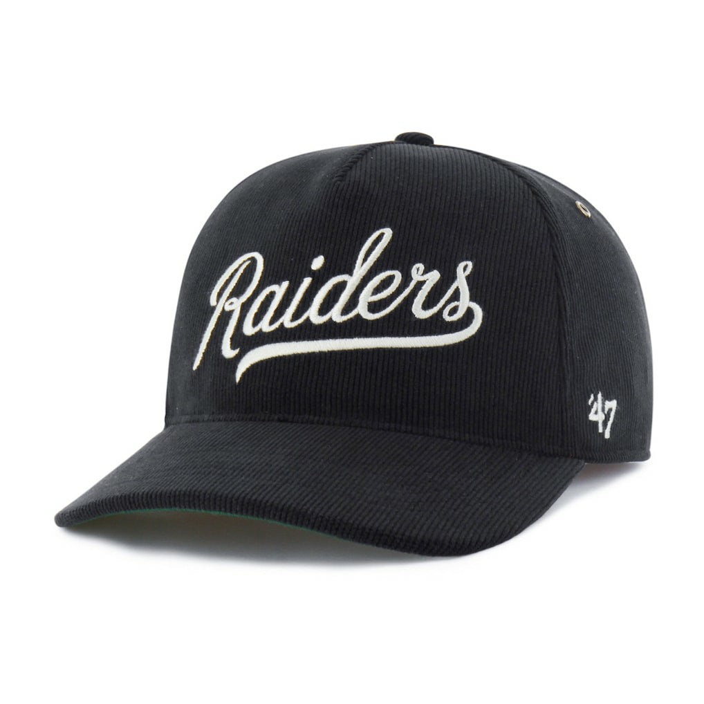 Las Vegas Raiders '47 Golden Age Corduroy Hitch Adjustable Hat - Black outlet