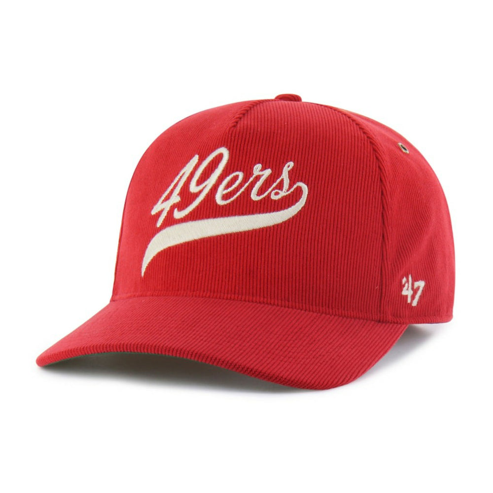 San Francisco 49ers '47 Golden Age Corduroy Hitch Adjustable Hat - Scarlet outlet