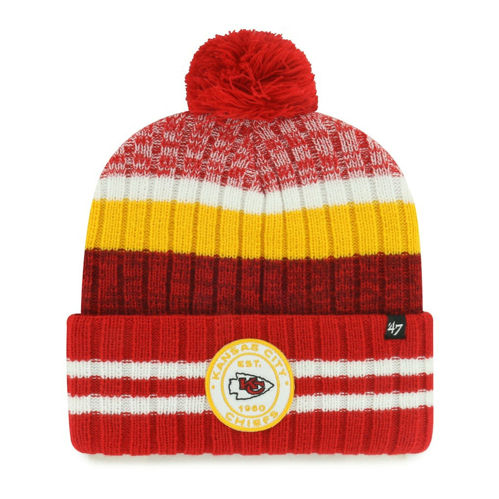 Kansas City Chiefs '47 Quiver Cuffed Knit Hat with Pom online