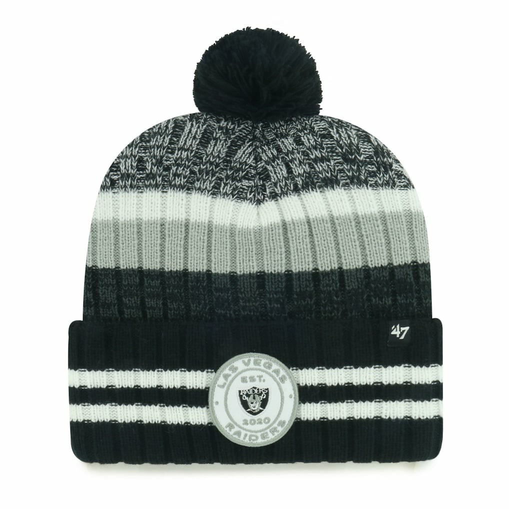Las Vegas Raiders '47 Quiver Cuffed Knit Hat with Pom for sale
