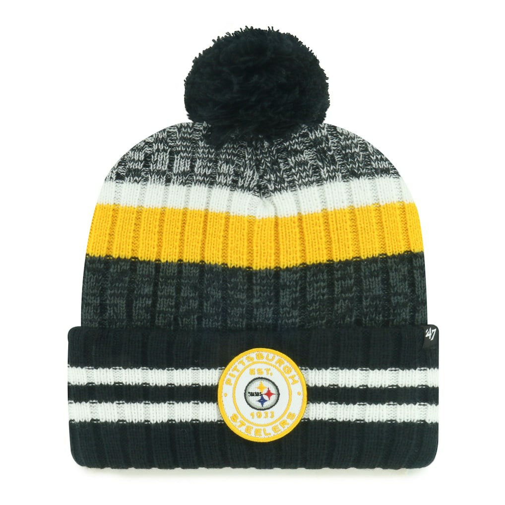 Pittsburgh Steelers '47 Quiver Cuffed Knit Hat with Pom on sale