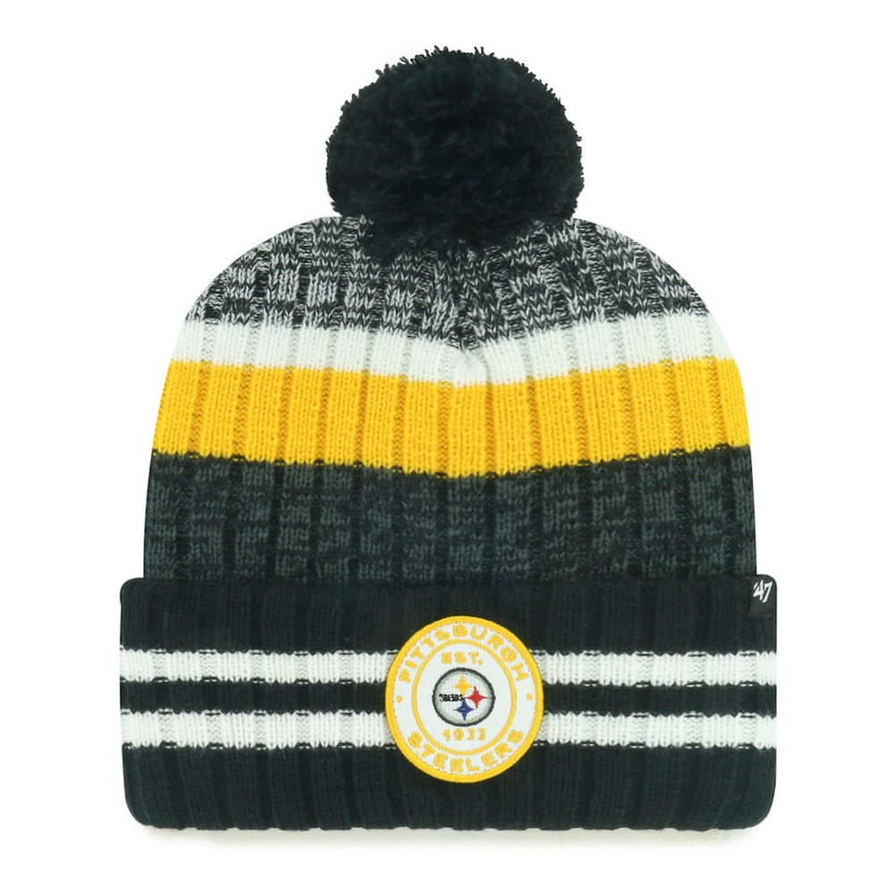 Pittsburgh Steelers '47 Quiver Cuffed Knit Hat with Pom on sale