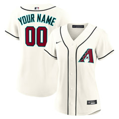 Arizona Diamondbacks Women's Home Custom Replica 2.0 Jersey - Cream | Nike
