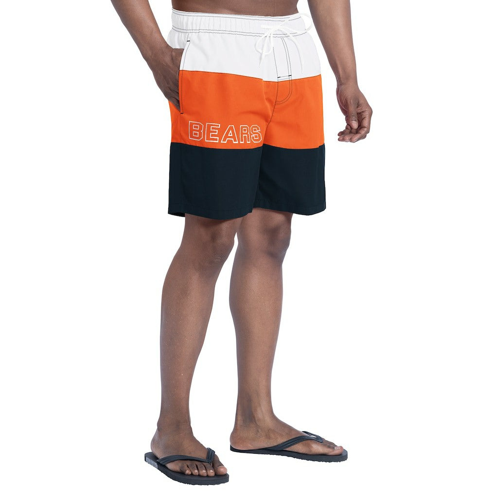 Chicago Bears G-III Sports by Carl Banks Sunrise Volley Swim Shorts - Navy/Orange outlet