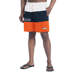 Denver Broncos G-III Sports by Carl Banks Sunrise Volley Swim Shorts - Orange/Navy cheap