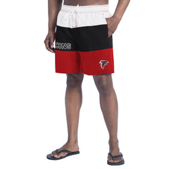 Atlanta Falcons G-III Sports by Carl Banks Sunrise Volley Swim Shorts - Red/Black on sale