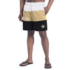 New Orleans Saints G-III Sports by Carl Banks Sunrise Volley Swim Shorts - Black/Gold outlet