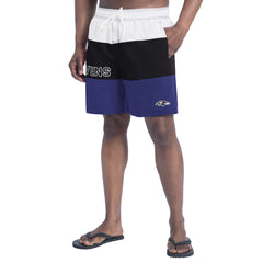 Baltimore Ravens G-III Sports by Carl Banks Sunrise Volley Swim Shorts - Purple/Black cheap