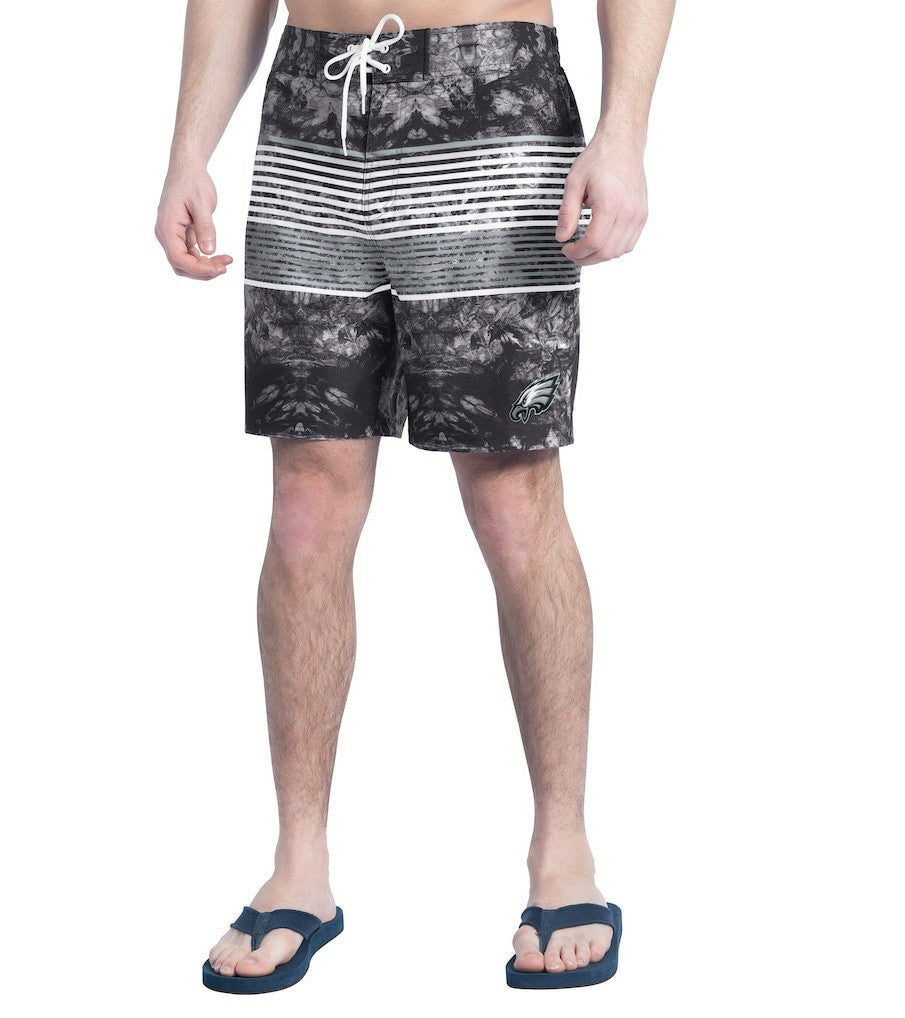 Philadelphia Eagles G-III Sports by Carl Banks Horizon Volley Swim Shorts - Black/Gray for sale