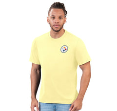 Pittsburgh Steelers Margaritaville Wastin' Away T-Shirt - Yellow on sale