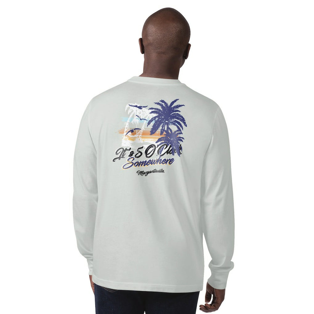 Baltimore Ravens Margaritaville It's Five O'Clock Somewhere Long Sleeve T-Shirt - Gray cheap