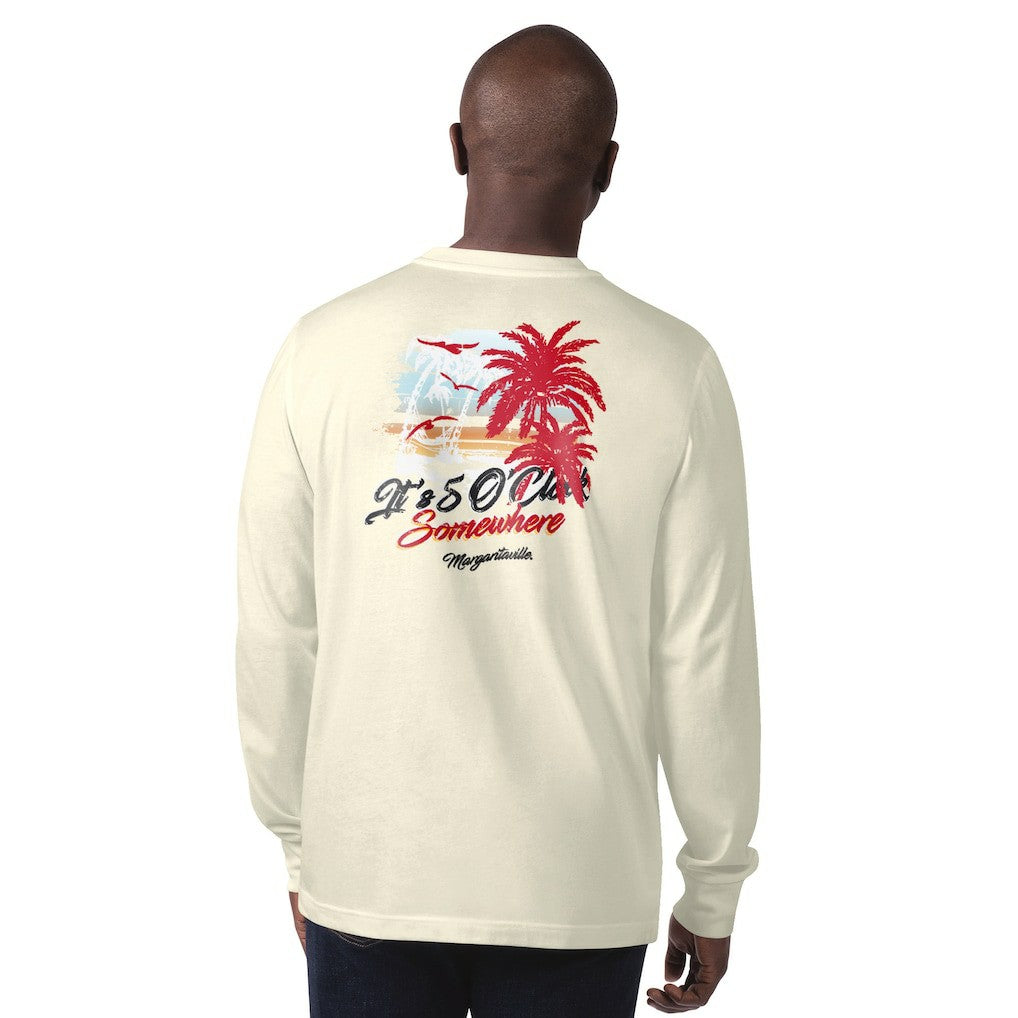 San Francisco 49ers Margaritaville It's Five O'Clock Somewhere Long Sleeve T-Shirt - Cream discount