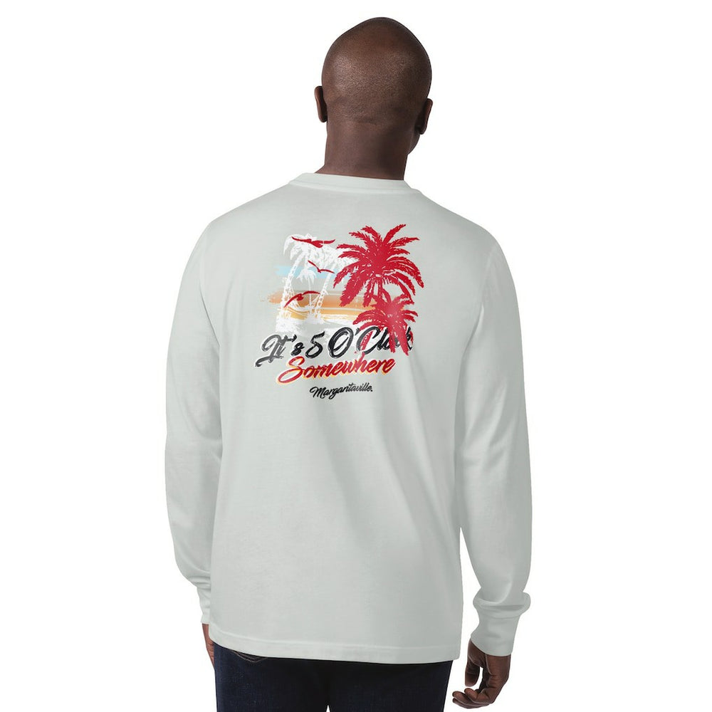 Atlanta Falcons Margaritaville It's Five O'Clock Somewhere Long Sleeve T-Shirt - Gray for sale