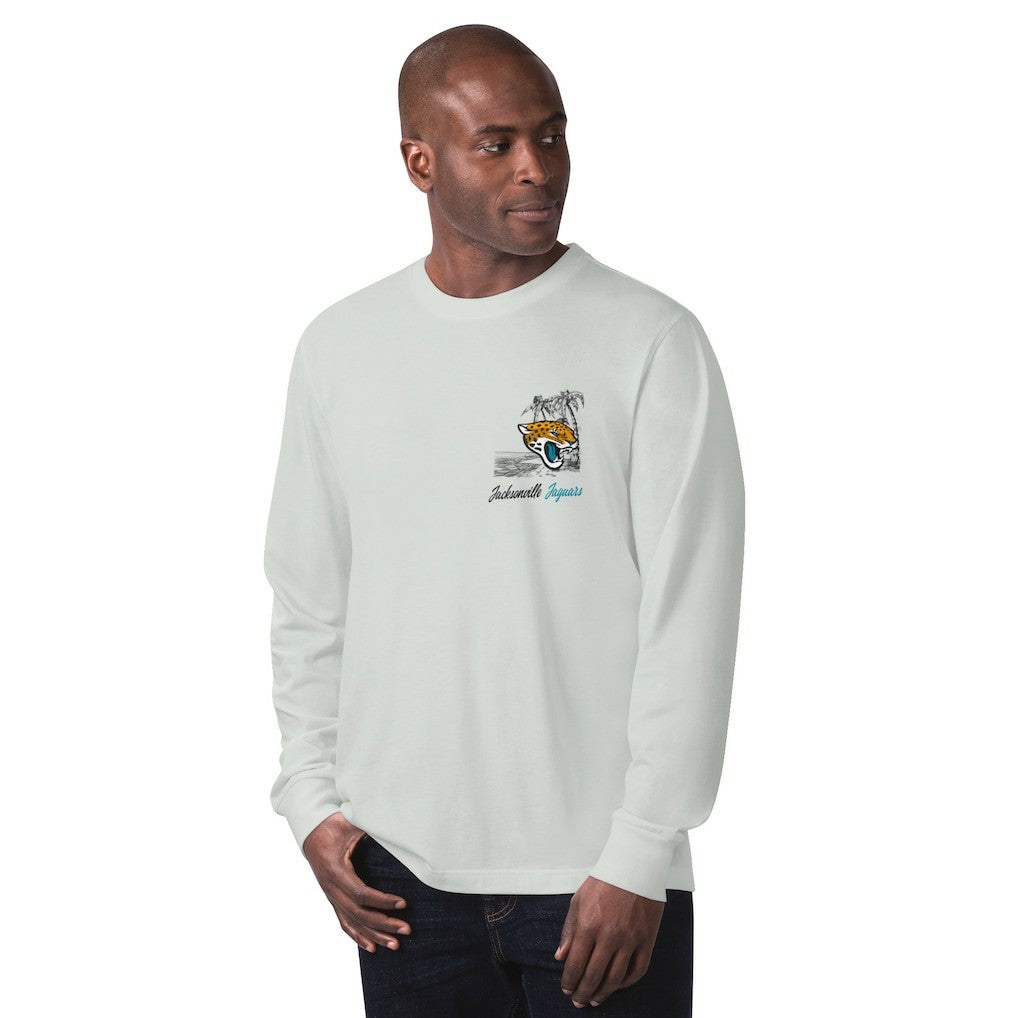 Jacksonville Jaguars Margaritaville It's Five O'Clock Somewhere Long Sleeve T-Shirt - Gray outlet