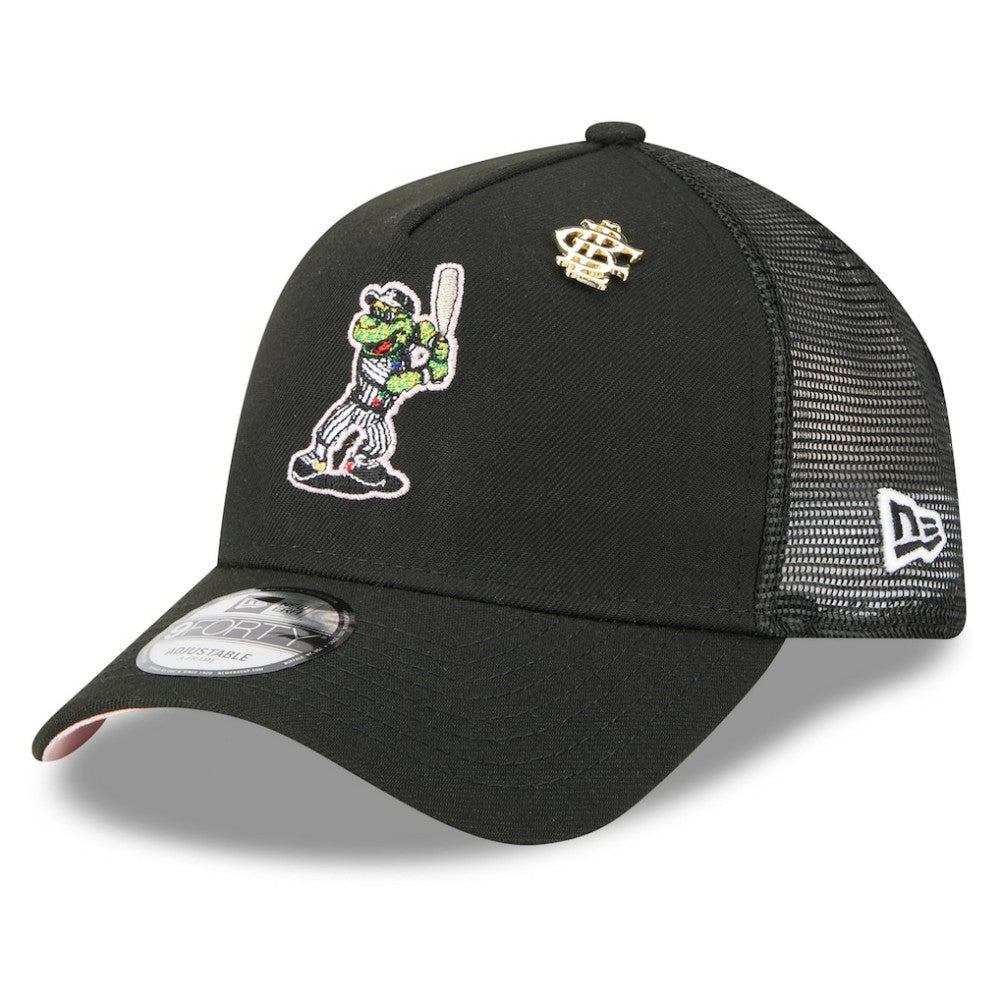 Chicago White Sox 2025 Big League Chew A-Frame 9FORTY Adjustable Trucker Hat - Black | New Era