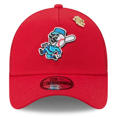 Cincinnati Reds 2025 Big League Chew A-Frame 9FORTY Adjustable Trucker Hat - Red | New Era