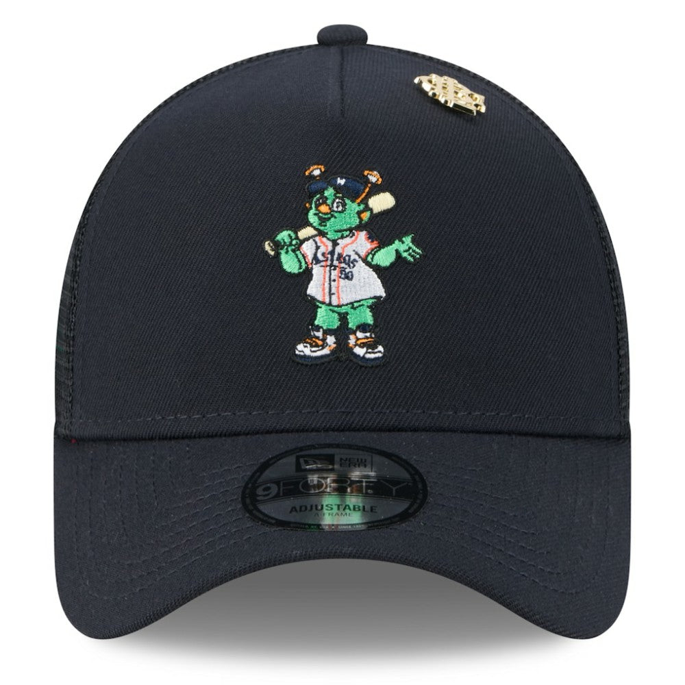 Houston Astros 2025 Big League Chew A-Frame 9FORTY Adjustable Trucker Hat - Navy | New Era