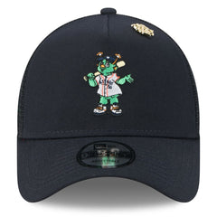 Houston Astros 2025 Big League Chew A-Frame 9FORTY Adjustable Trucker Hat - Navy | New Era