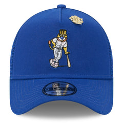 Kansas City Royals 2025 Big League Chew A-Frame 9FORTY Adjustable Trucker Hat - Royal | New Era
