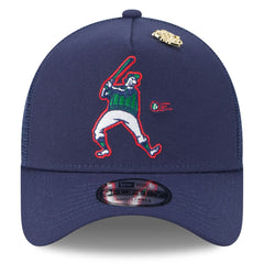 Milwaukee Brewers 2025 Big League Chew A-Frame 9FORTY Adjustable Trucker Hat - Navy | New Era